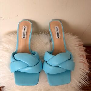 Steve Madden Women's Light Blue Latta Sandals